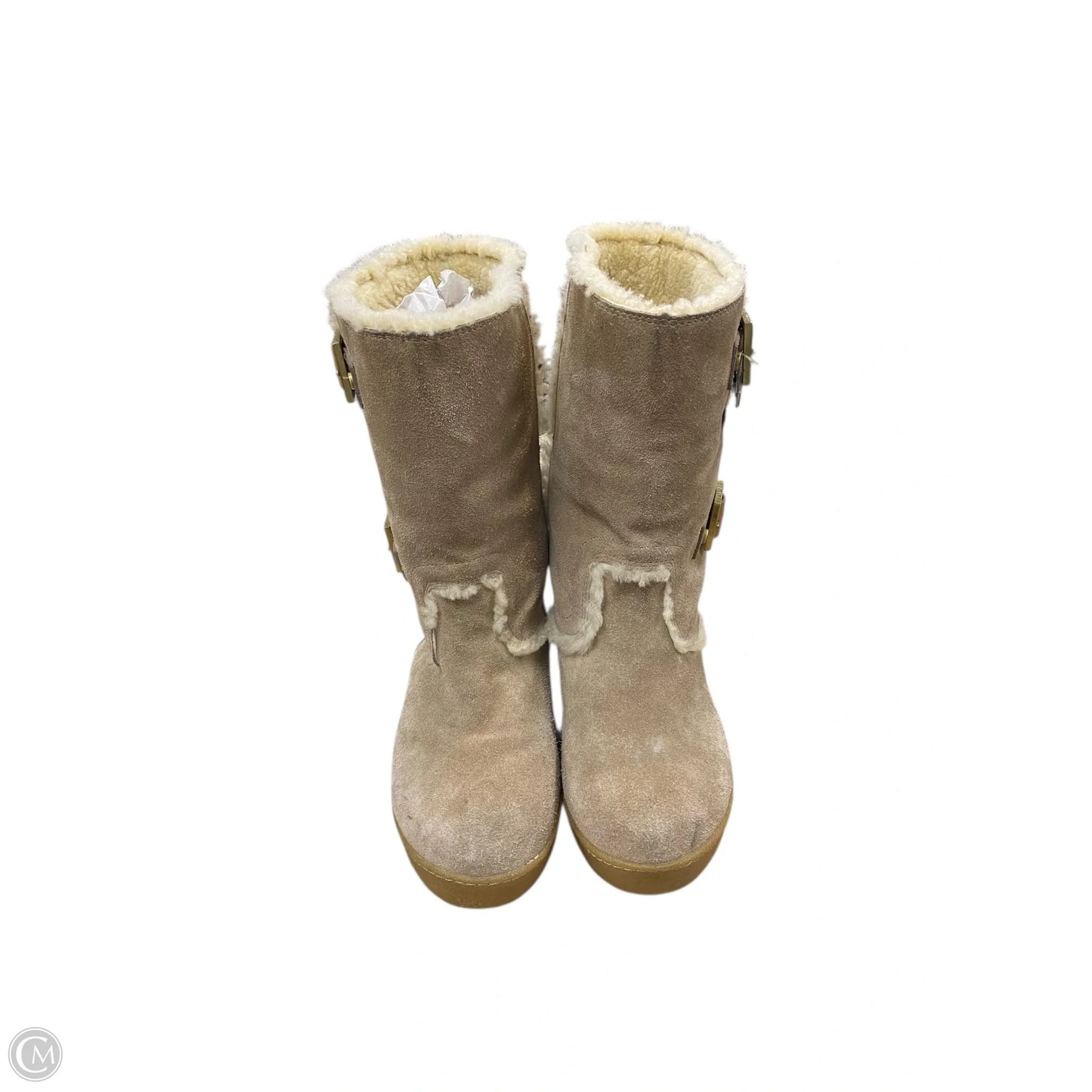 Boots Designer By Tory Burch In Tan, Size: 8