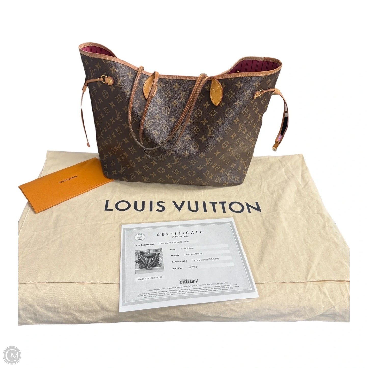 Tote Luxury Designer By Louis Vuitton, Size: Large