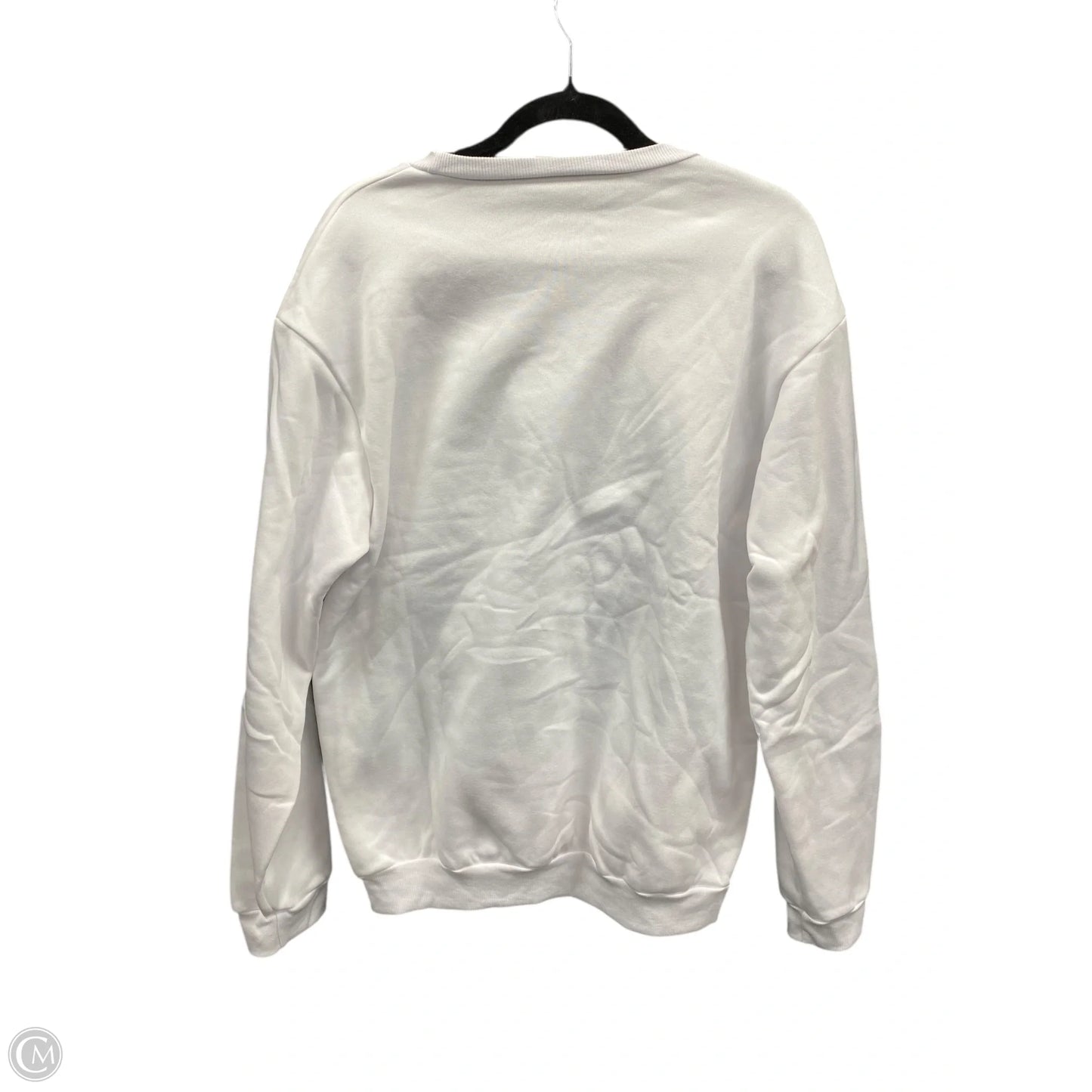 Sweatshirt Crewneck By Clothes Mentor In White, Size: Xl