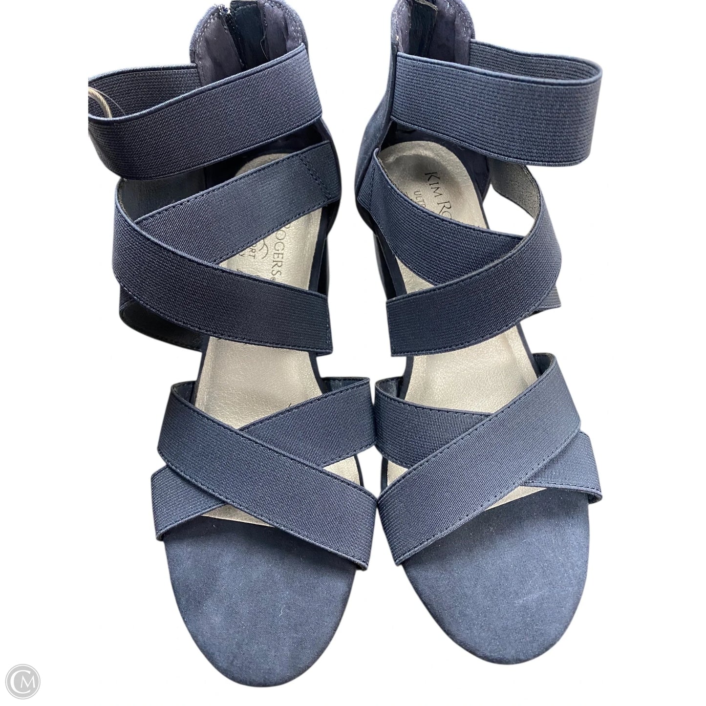 Shoes Heels Block By Kim Rogers In Blue, Size: 9