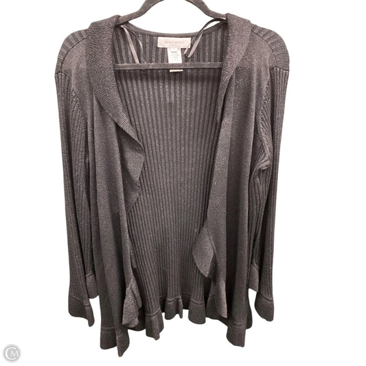 Cardigan By Nine West In Black & Silver, Size: Xl