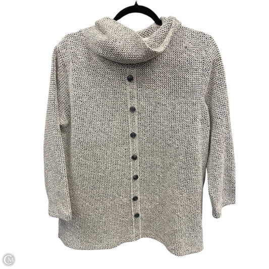 Sweater By Multiples In Black & Cream, Size: M