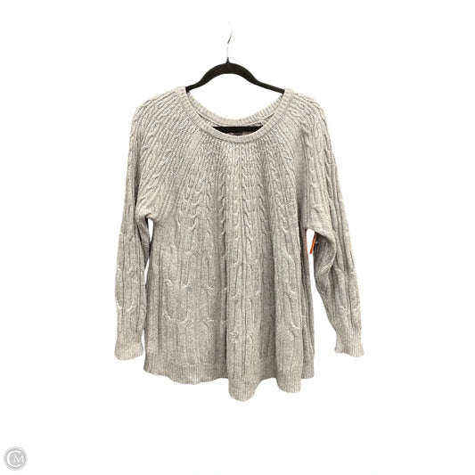 Sweater By Lane Bryant In Grey, Size: 3x