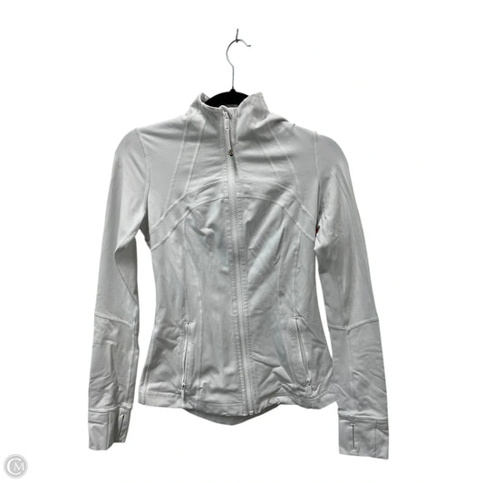 Athletic Jacket By Lululemon In White, Size: 6