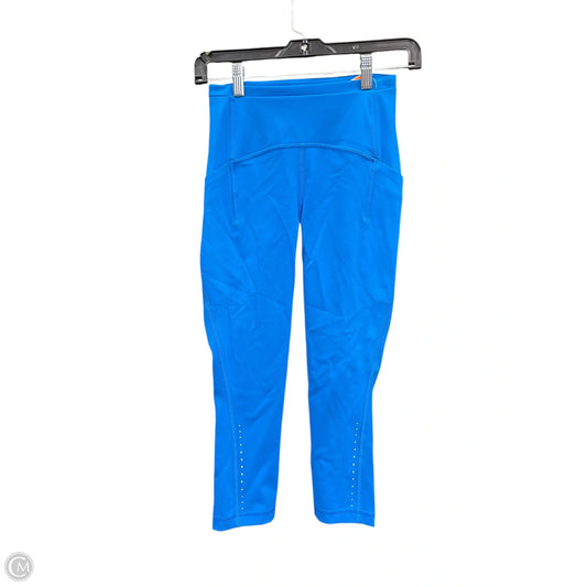 Athletic Leggings By Lululemon In Blue, Size: 4