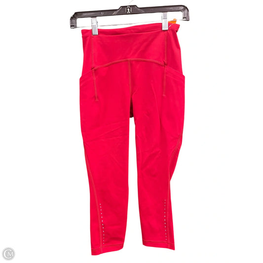 Athletic Leggings By Lululemon In Red, Size: 4