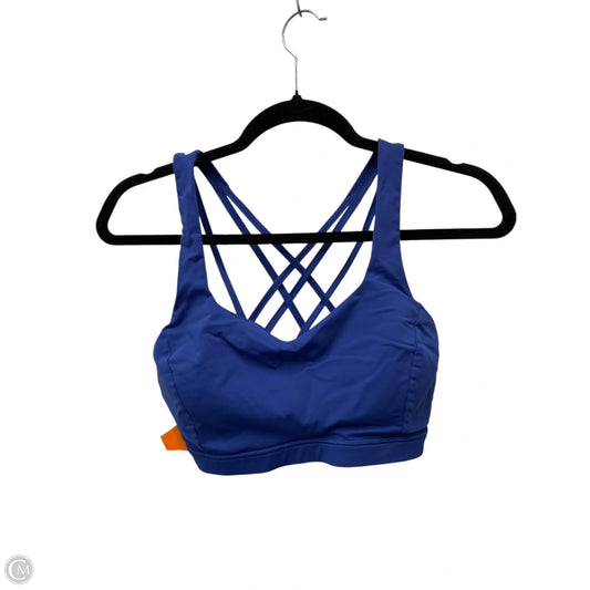 Athletic Bra By Lululemon In Blue, Size: 8