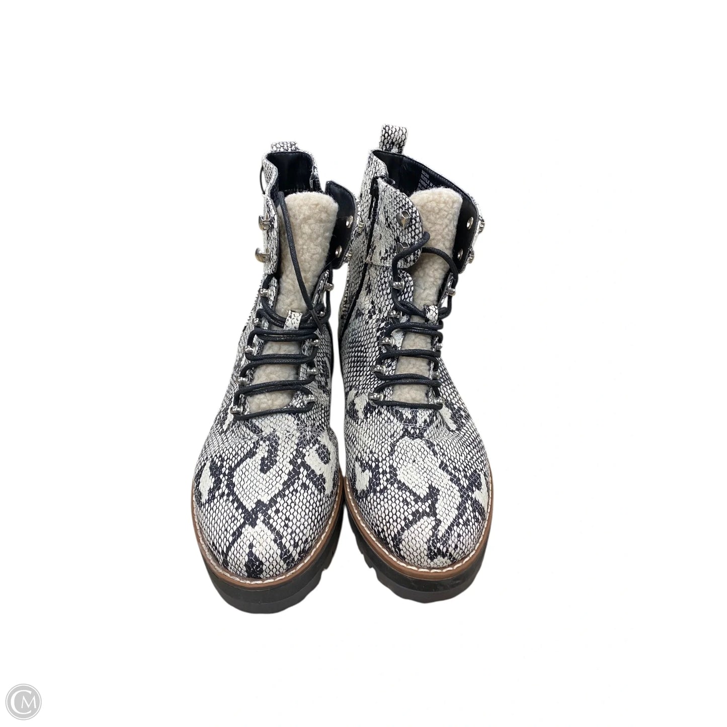 Boots Ankle Flats By Crown And Ivy In Snakeskin Print, Size: 7