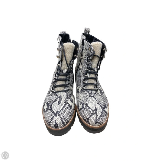 Boots Ankle Flats By Crown And Ivy In Snakeskin Print, Size: 7