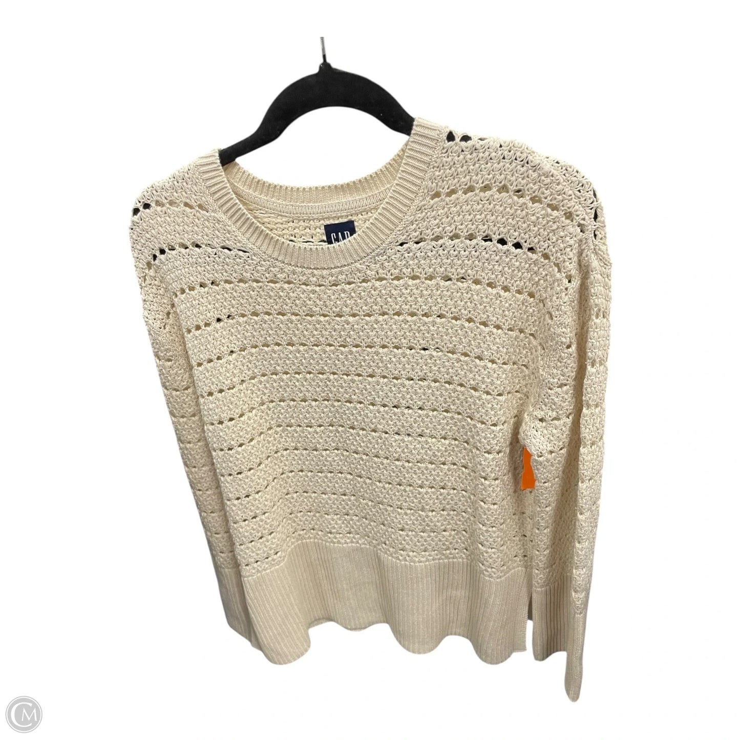 Sweater By Gap In Cream, Size: Xs