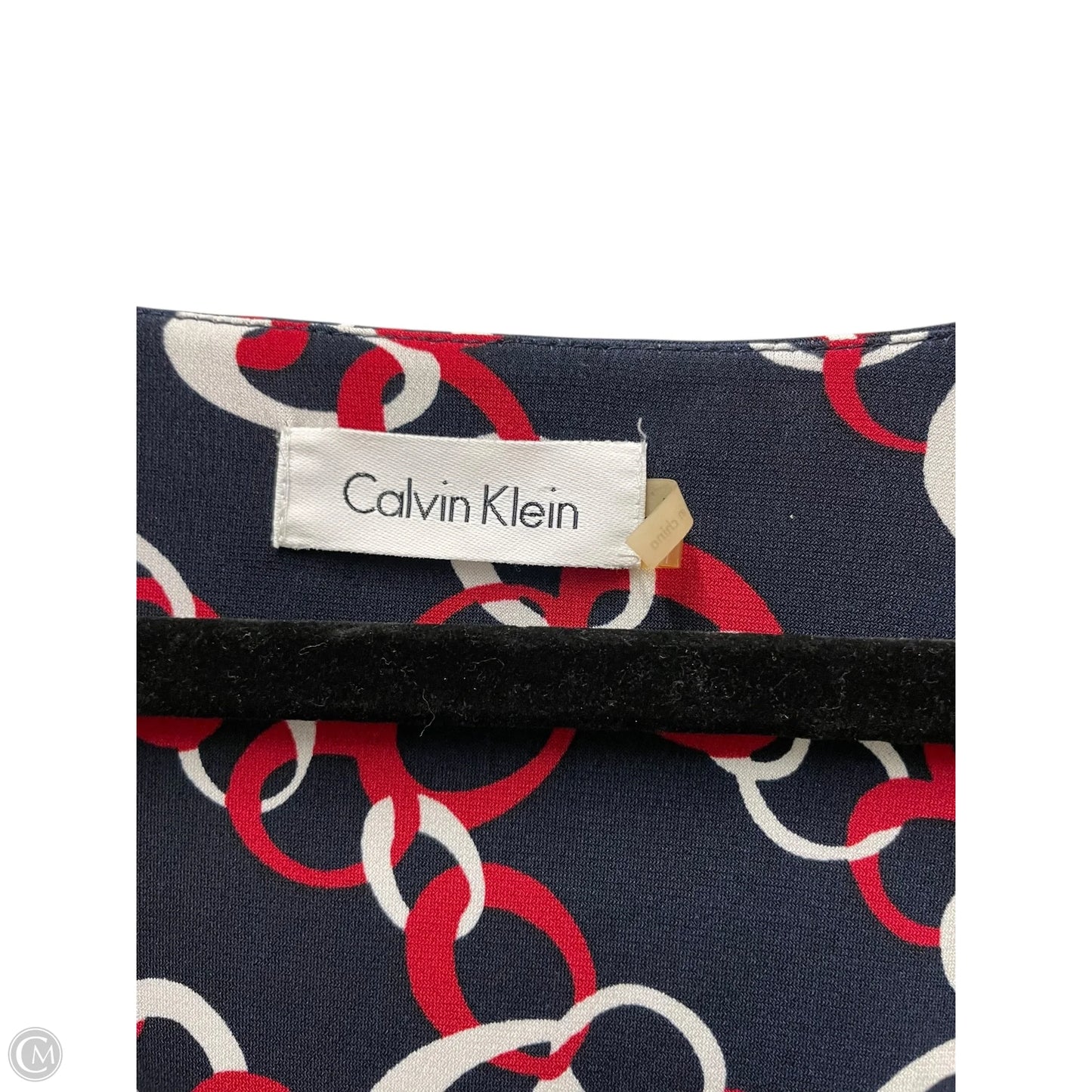 Dress Casual Short By Calvin Klein In Blue & Red & White, Size: 6