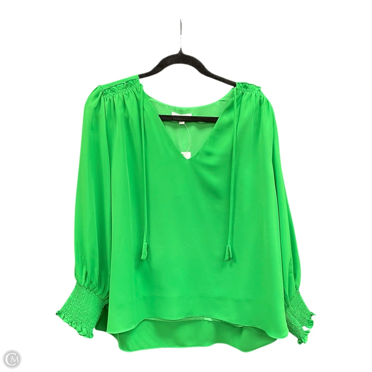 Blouse Long Sleeve By Jade In Green, Size: Xl