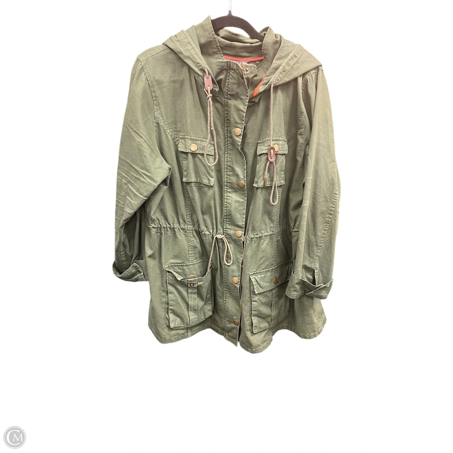 Jacket Utility By Market & Spruce In Green, Size: 1x