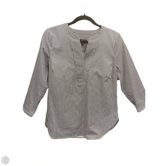 Top 3/4 Sleeve By Talbots In Striped Pattern, Size: Sp