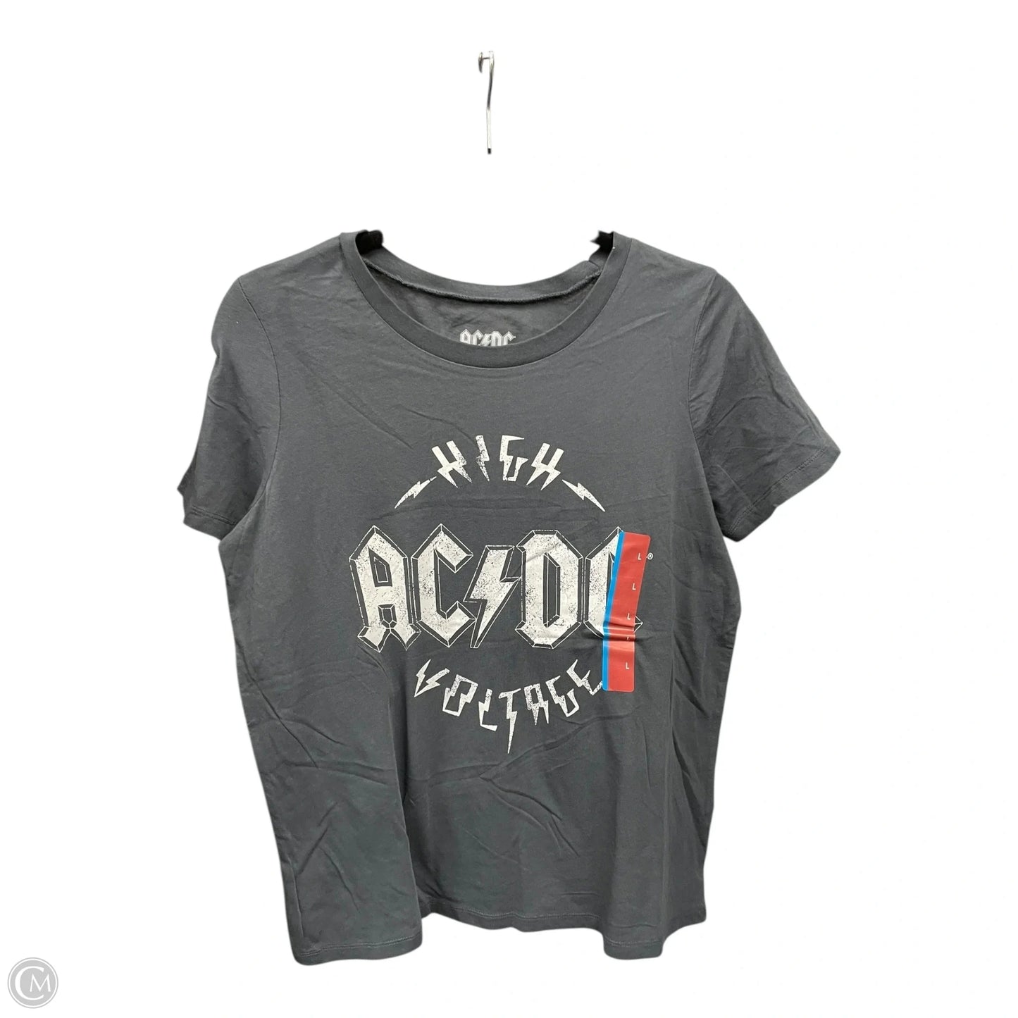 Top Short Sleeve By Clothes Mentor In Grey, Size: L