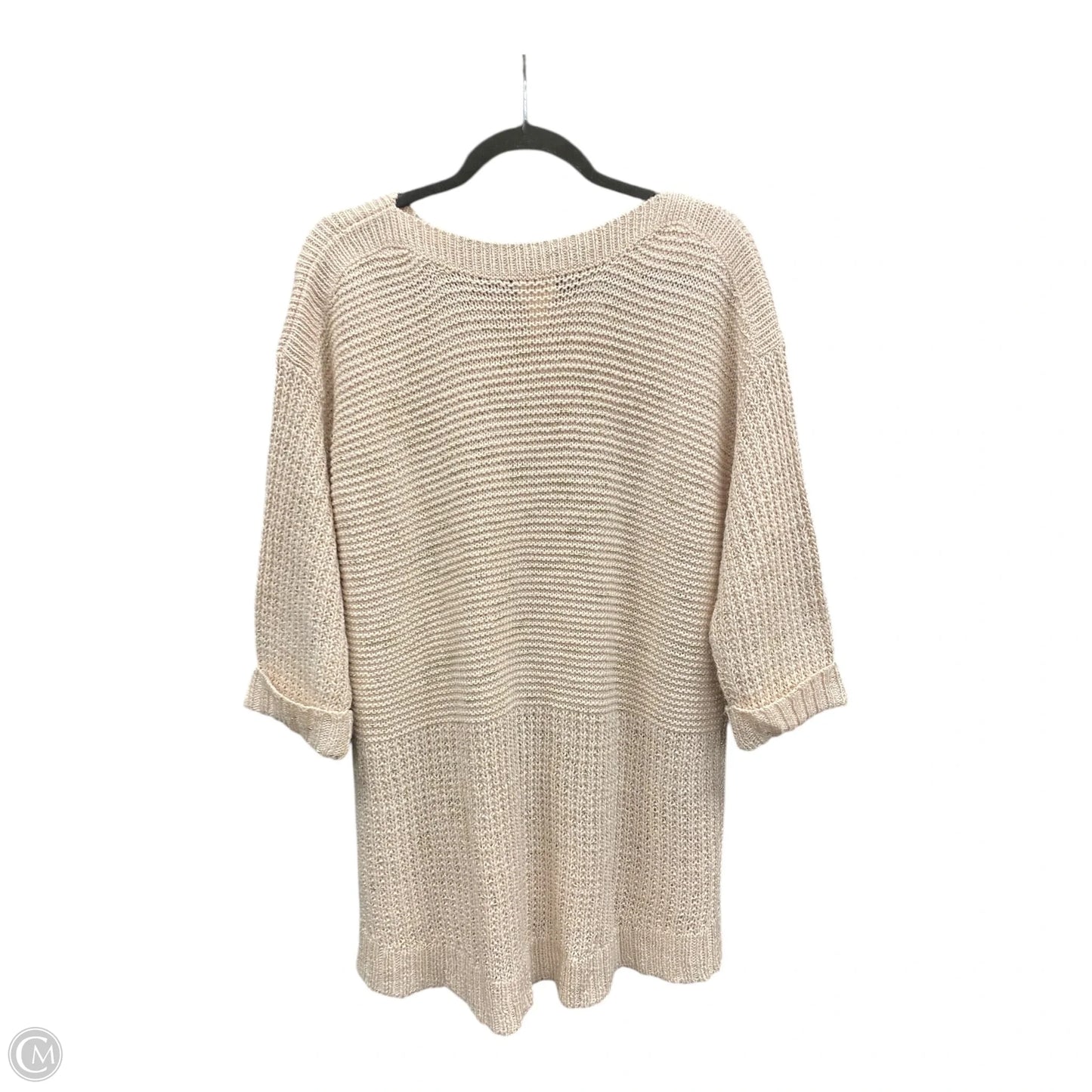 Sweater By Chicos In Pink & Silver, Size: Xl