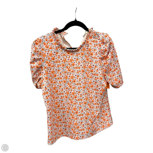 Top Short Sleeve By Melloday In Floral Print, Size: L