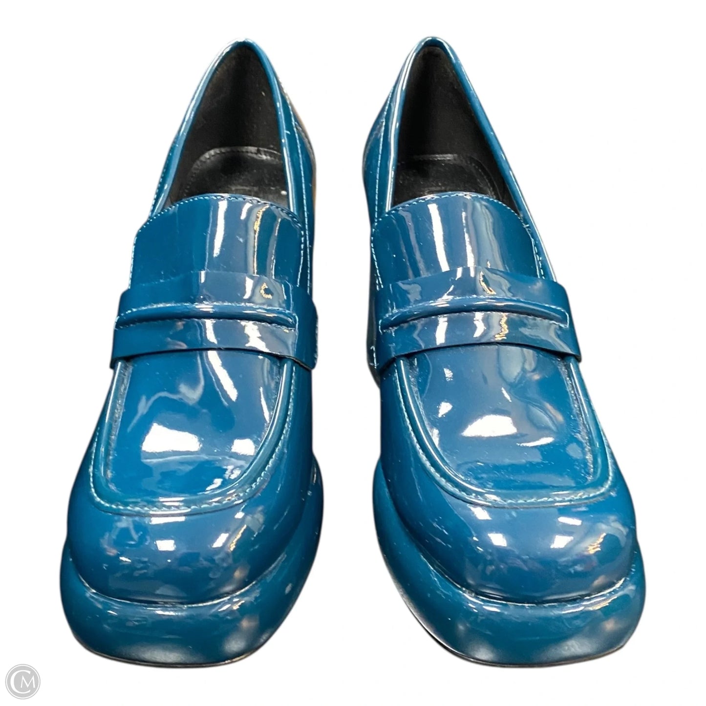 Shoes Heels Block By Nine West In Green, Size: 8