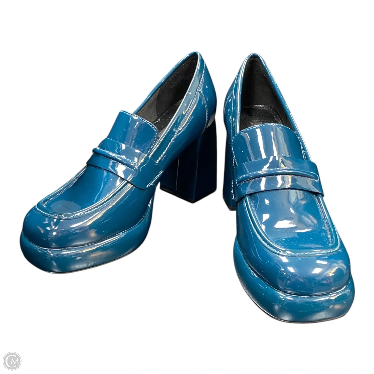 Shoes Heels Block By Nine West In Green, Size: 8