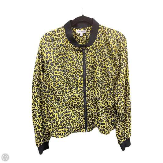 Jacket Windbreaker By Good American In Animal Print, Size: 4