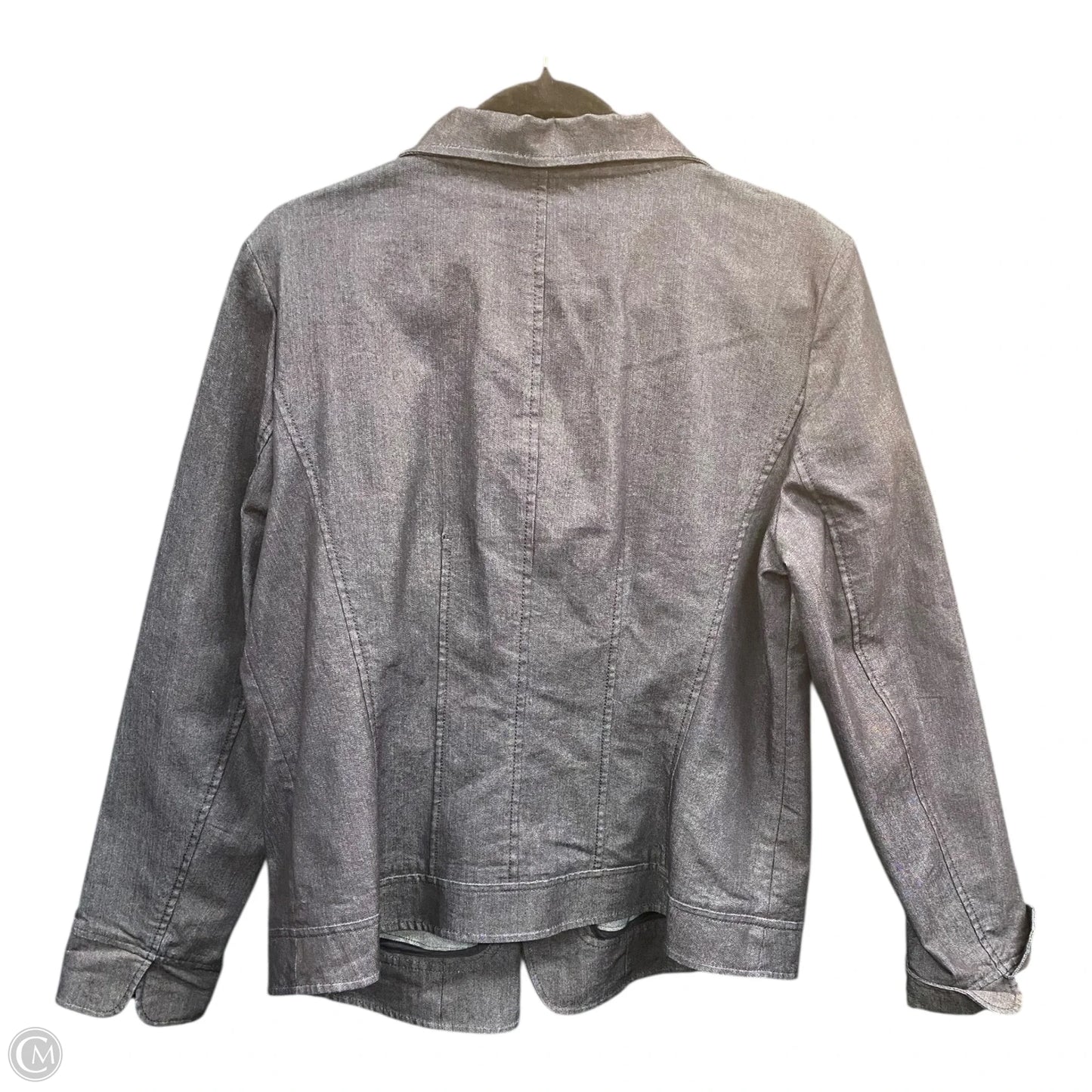 Jacket Designer By Lafayette 148 In Blue, Size: 14