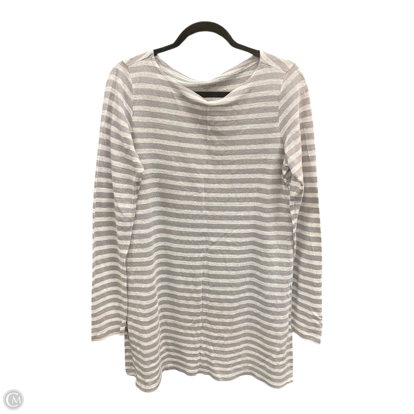Tunic Long Sleeve By Eileen Fisher In Striped Pattern, Size: Sp