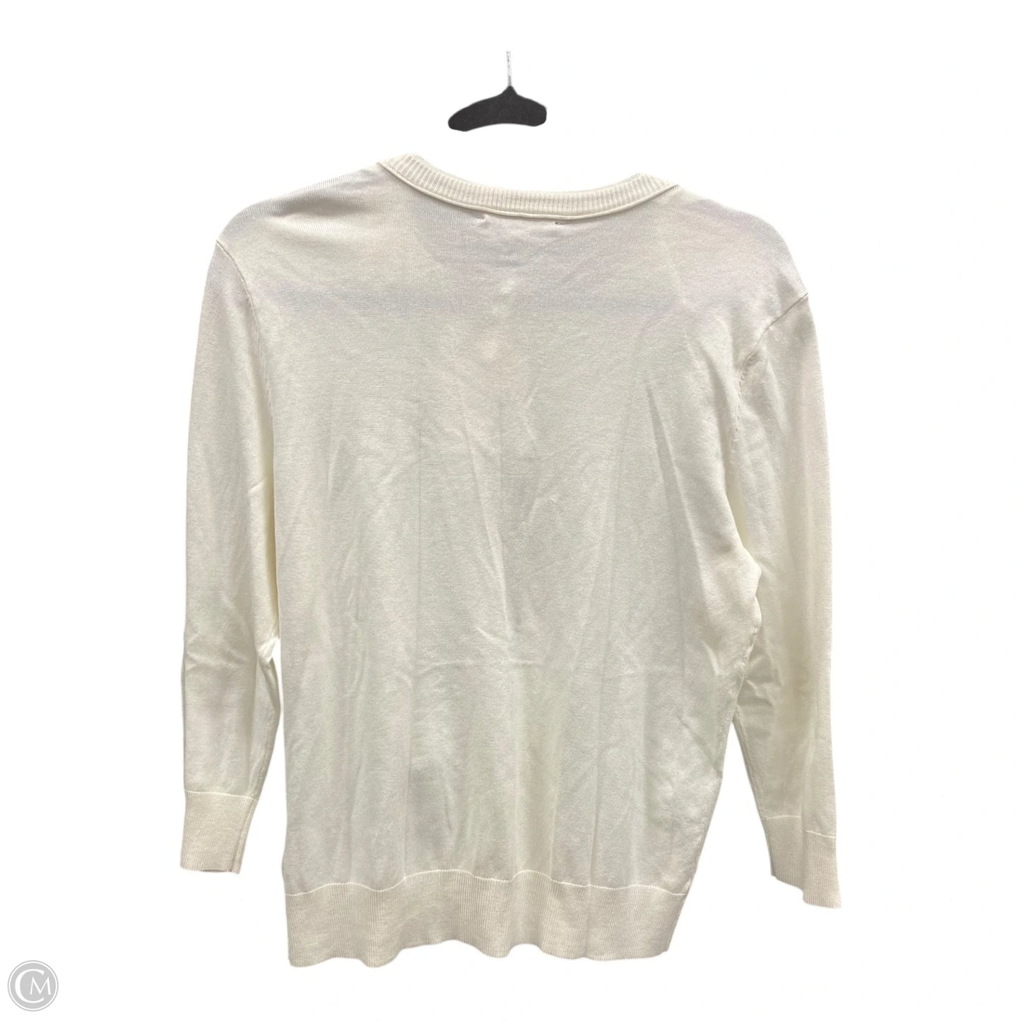 Cardigan By Ellen Tracy In Cream, Size: M