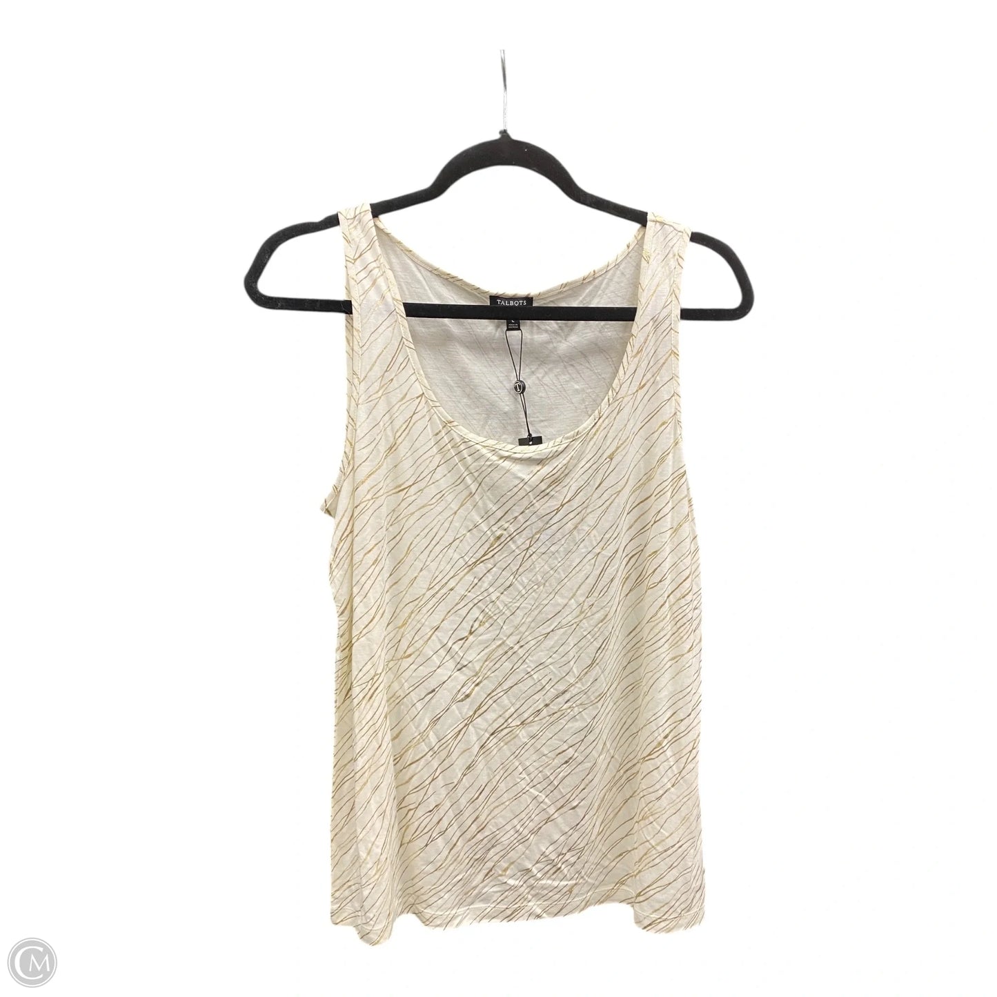 Tank Top By Talbots In Cream, Size: L