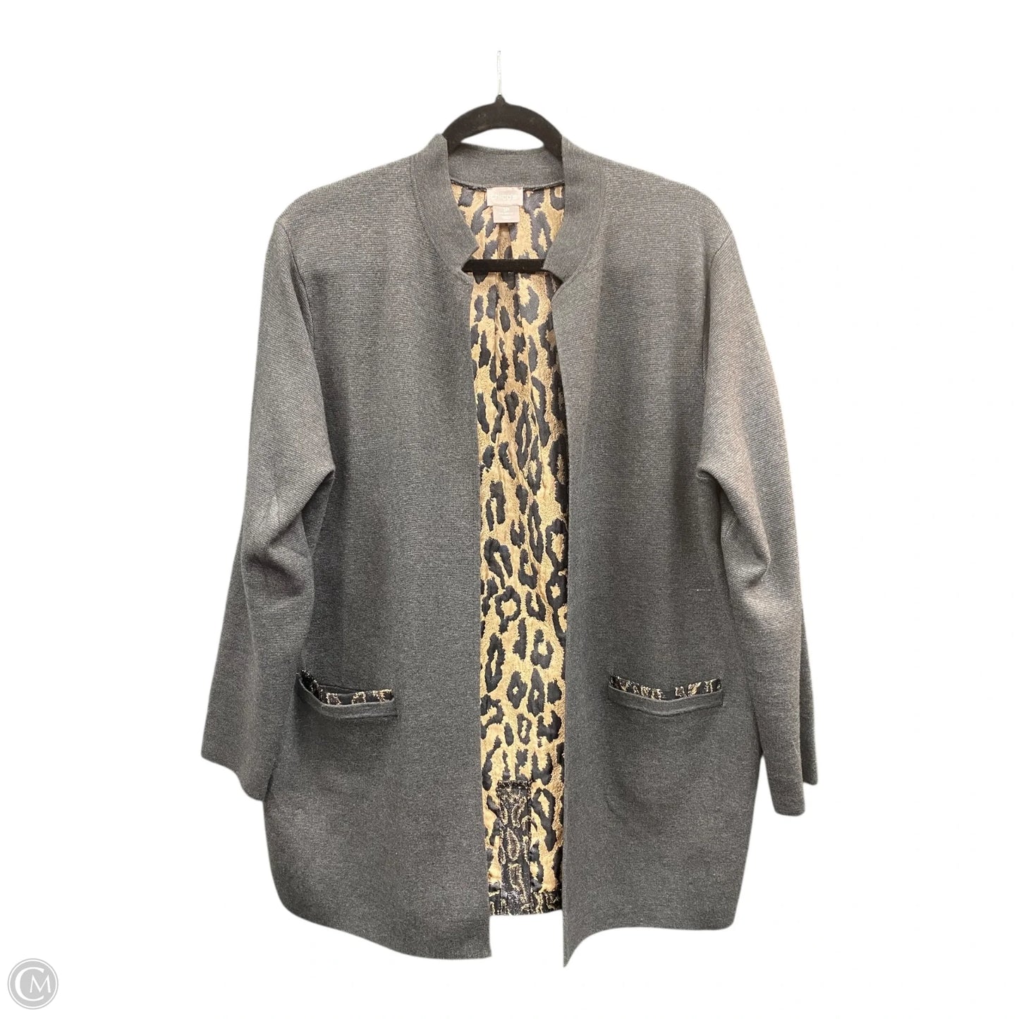 Cardigan By Chicos In Animal Print, Size: 2p