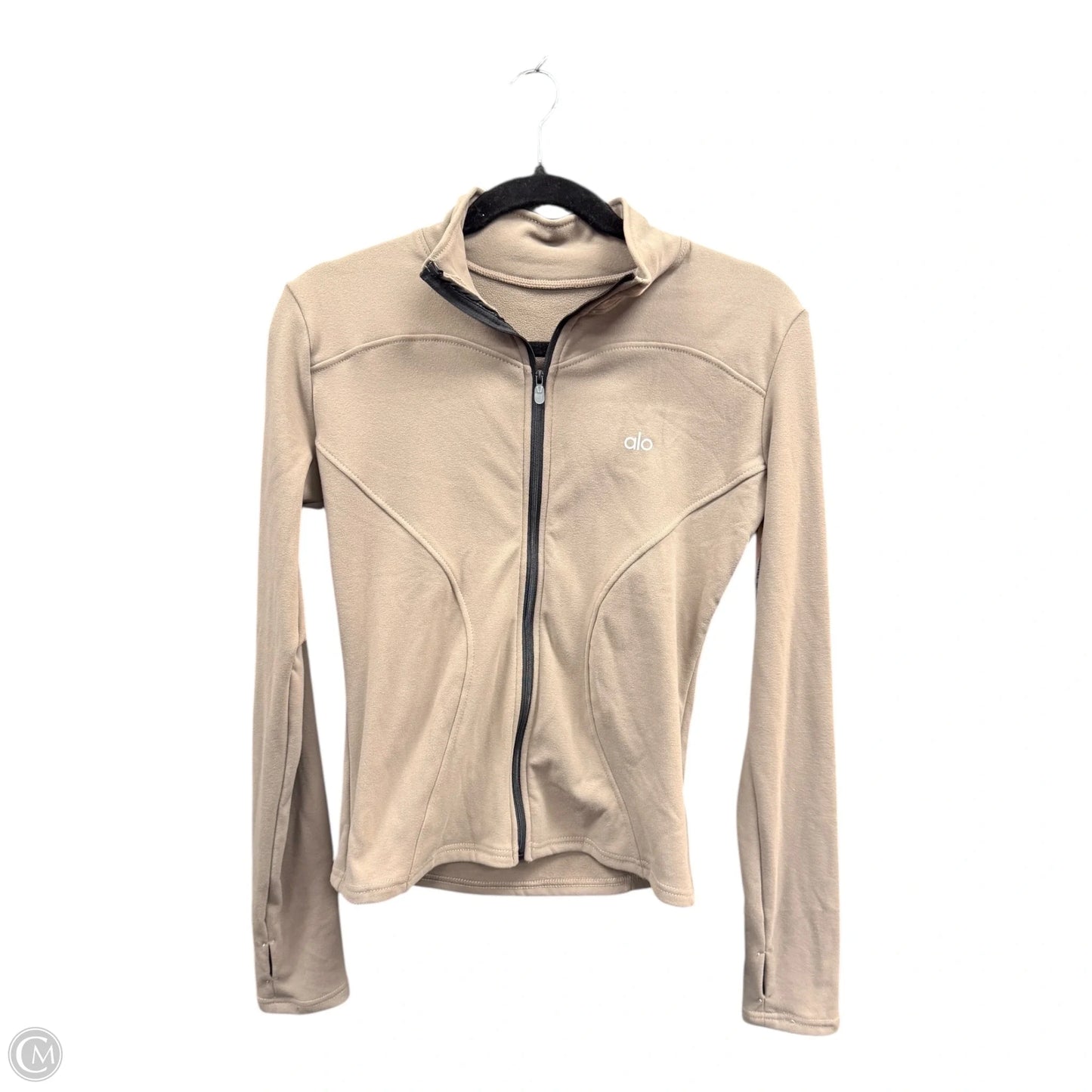 Athletic Jacket By Alo In Tan, Size: Xl