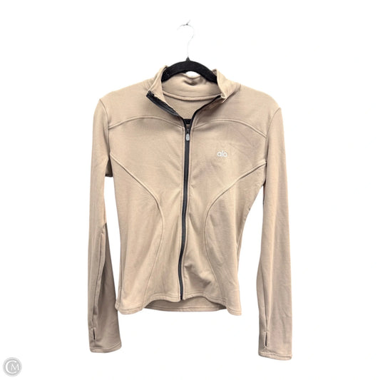 Athletic Jacket By Alo In Tan, Size: Xl