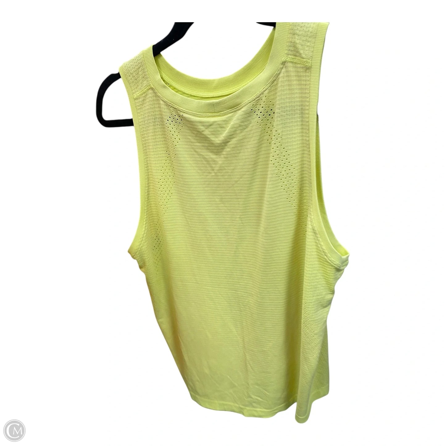 Athletic Tank Top By Lululemon In Yellow, Size: 12