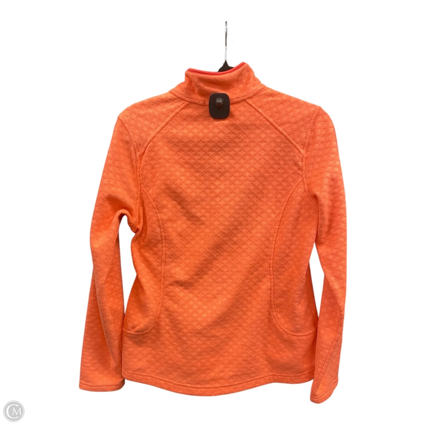 Jacket Fleece By Lands End In Orange, Size: S