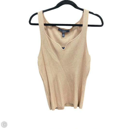Top Sleeveless By White House Black Market In Tan, Size: L