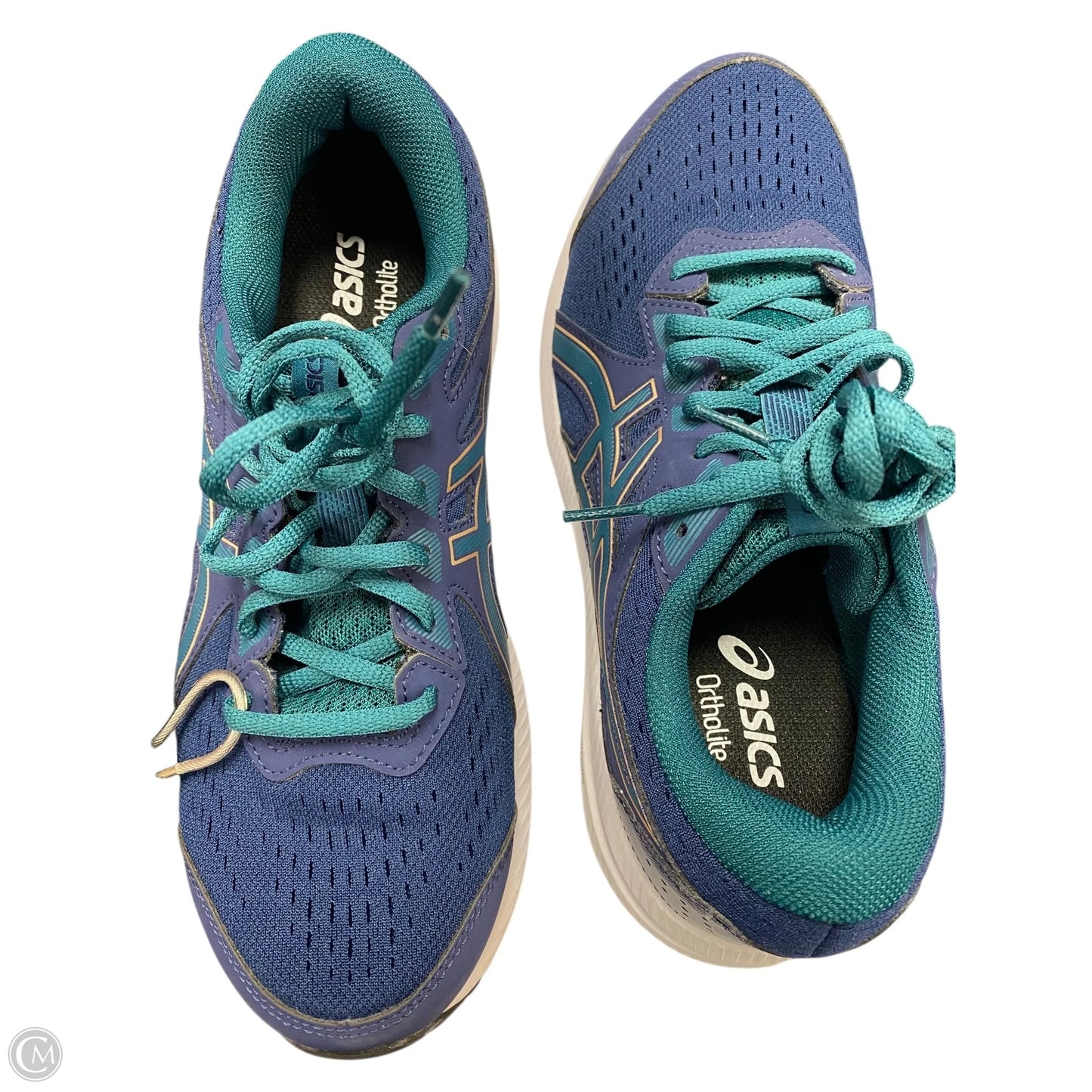 Shoes Athletic By Asics In Blue & Green, Size: 8.5