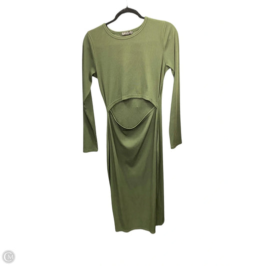 Dress Casual Midi By Prettygarden In Green, Size: M