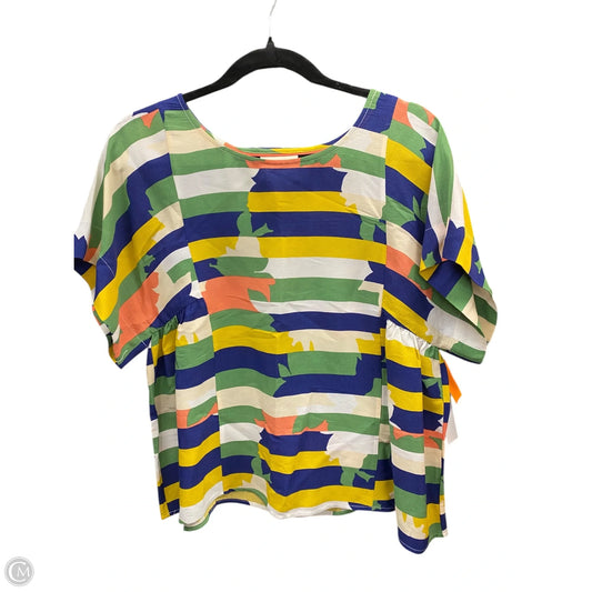 Top Short Sleeve By Maeve In Multi-colored, Size: Xs