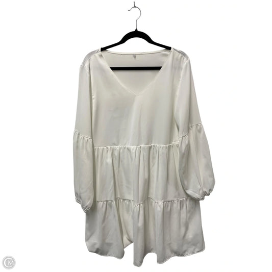 Dress Casual Short By Clothes Mentor In Cream, Size: L