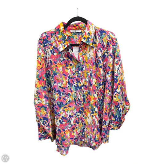 Blouse Long Sleeve By Michelle Mcdowell In Multi-colored, Size: Xxl