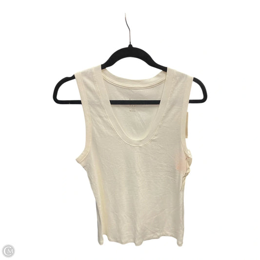 Top Sleeveless Basic By A New Day In Cream, Size: Xl