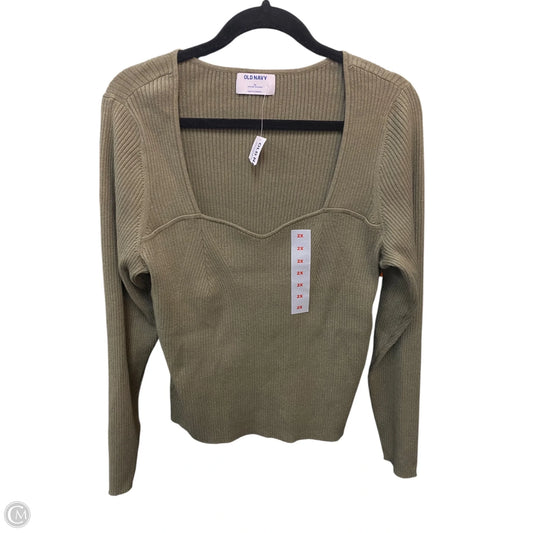 Top Long Sleeve By Old Navy In Green, Size: 2x