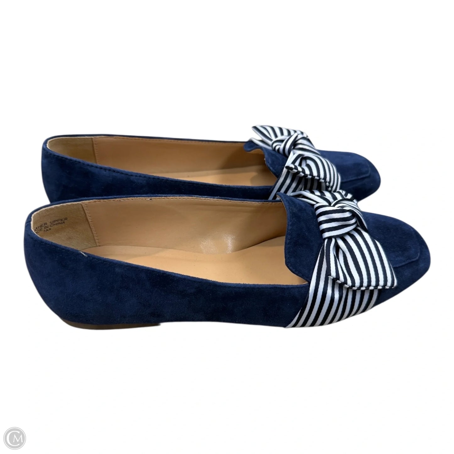 Shoes Flats By Talbots In Blue & White, Size: 7