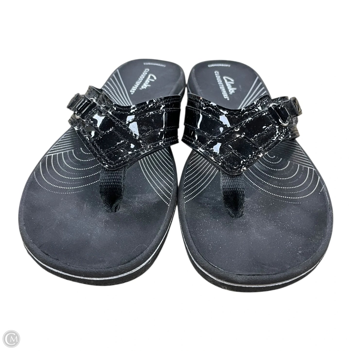 Sandals Flats By Clarks In Black, Size: 6