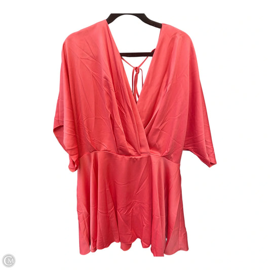 Dress Casual Short By Asos In Coral, Size: 16