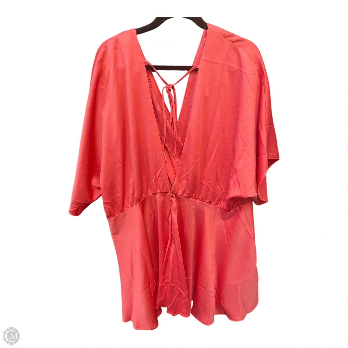 Dress Casual Short By Asos In Coral, Size: 16