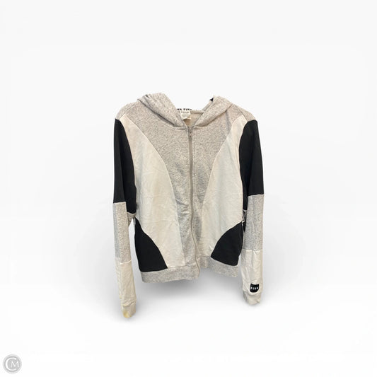 Sweatshirt Hoodie By Pink In Grey, Size: Large