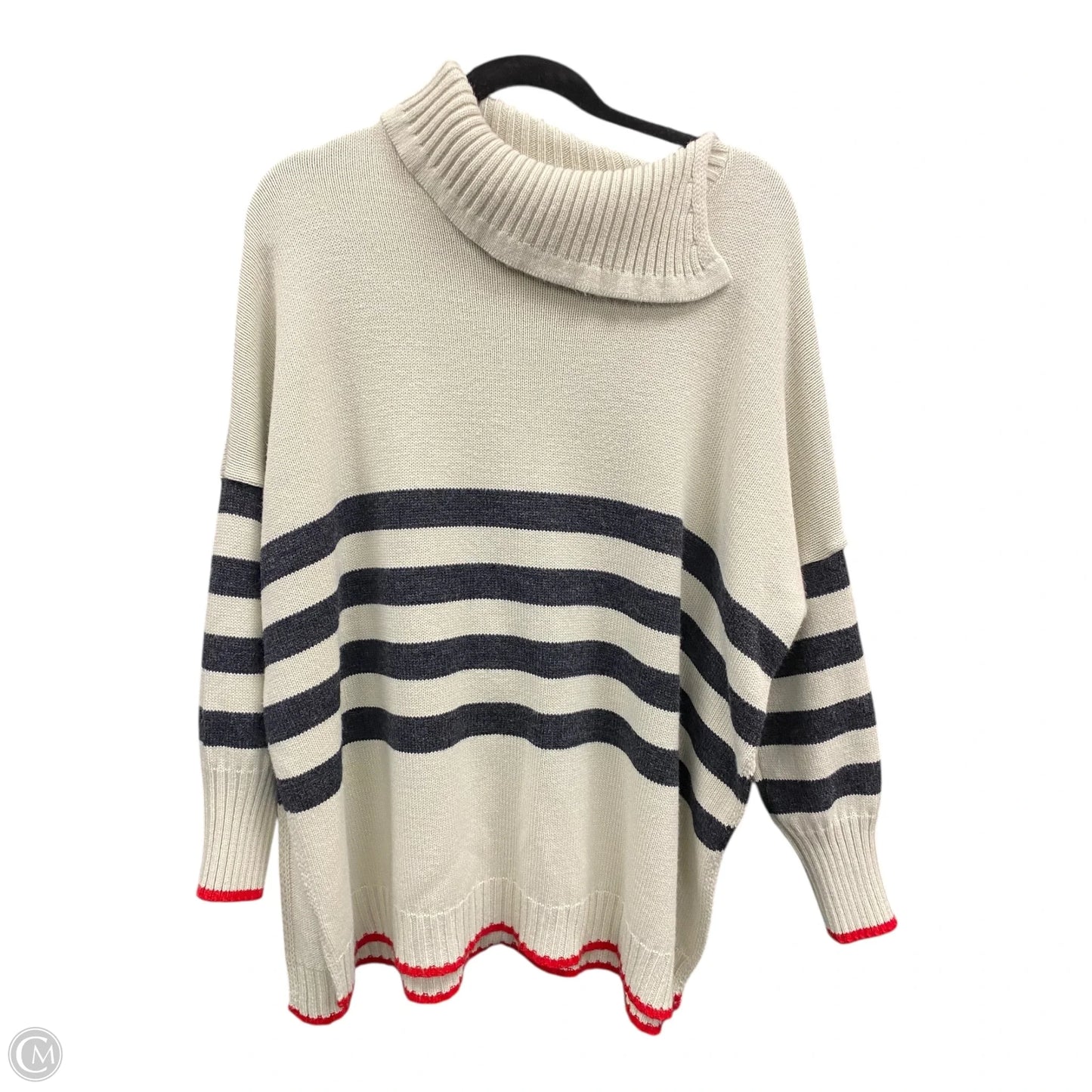 Sweater By Clothes Mentor In Striped Pattern, Size: Osfm