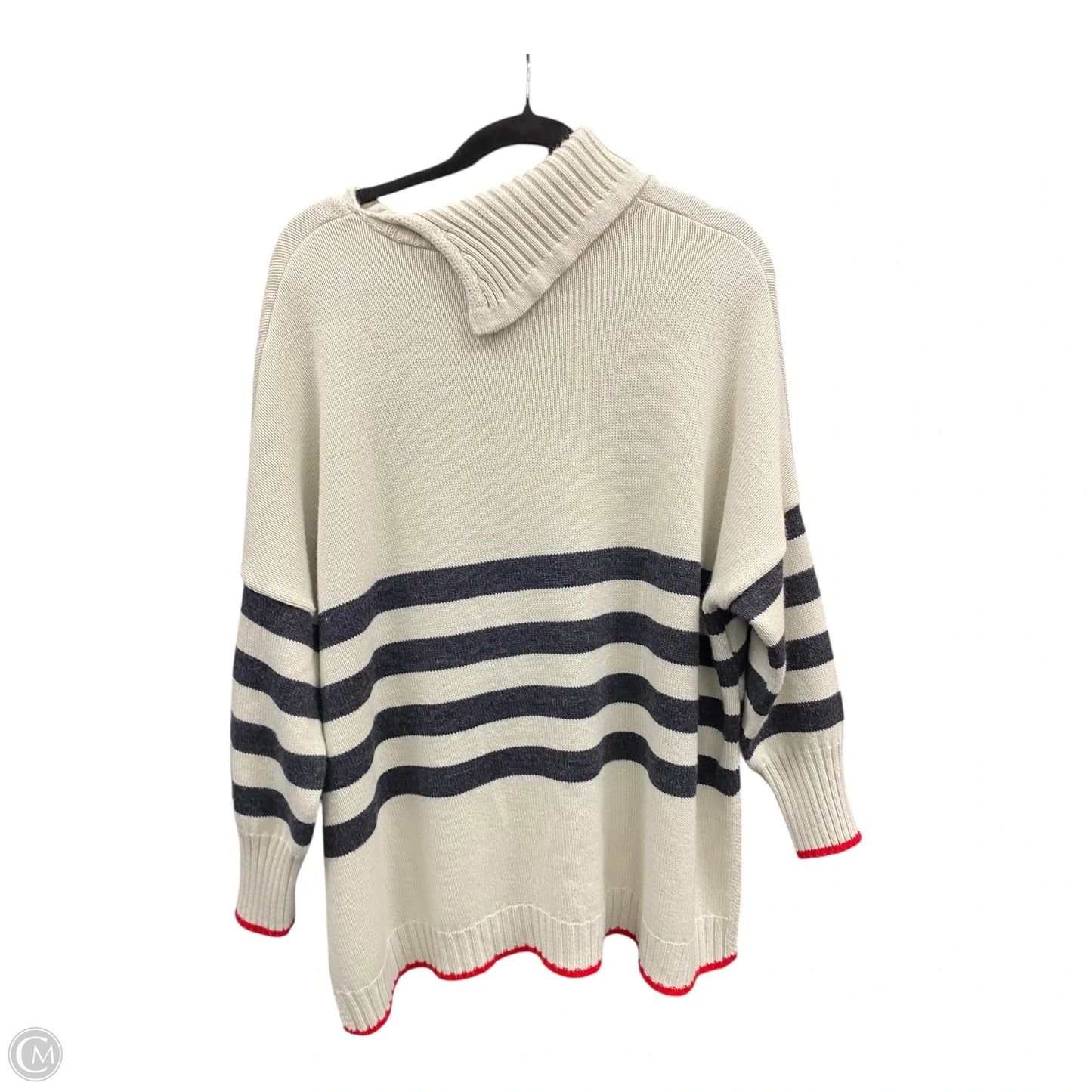 Sweater By Clothes Mentor In Striped Pattern, Size: Osfm