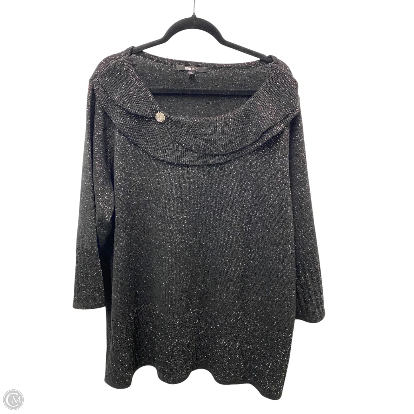 Sweater By Briggs In Black, Size: 2x