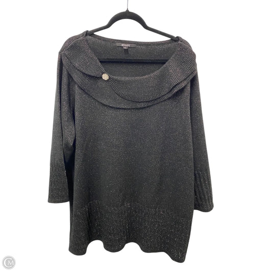 Sweater By Briggs In Black, Size: 2x